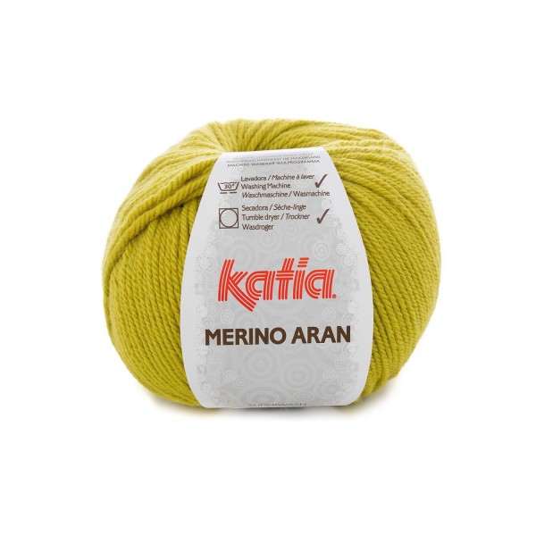 Merino-Aran-Wolle-Pistaziengrün