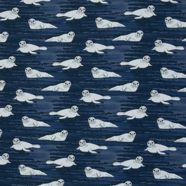 BAUMWOLLJERSEY ARCTIC ANIMALS von Swafing