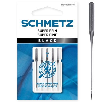 SCHMETZ Black Super Fein 130/705 H-SU XS 60 5 Ndl.