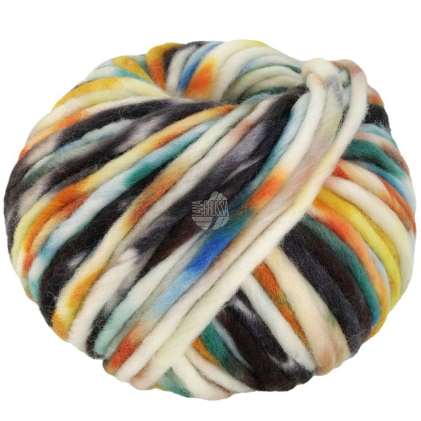 Confetti von LANA GROSSA-Rohweiß-Rost-Petrol