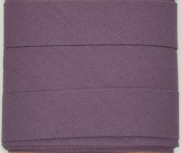 Baumwoll-Schrägband Uni Mauve