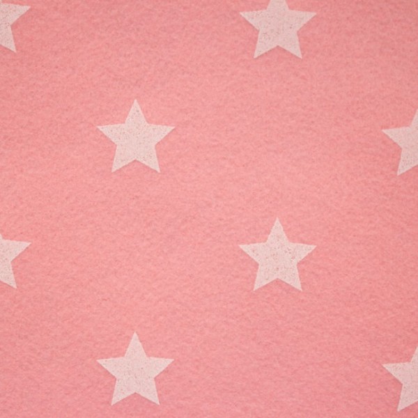 3,0 mm Filz Stars rosa – 90 cm breit | Filzstoff mit Sternen