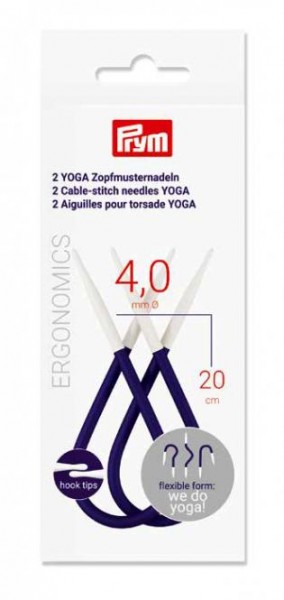 YOGA Zopfmusternadeln, prym.ergonomics, 4,0 mm, 2 Stück