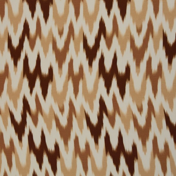 Viskose bedruckt JILL Chevron Braun/Beige von Swafing