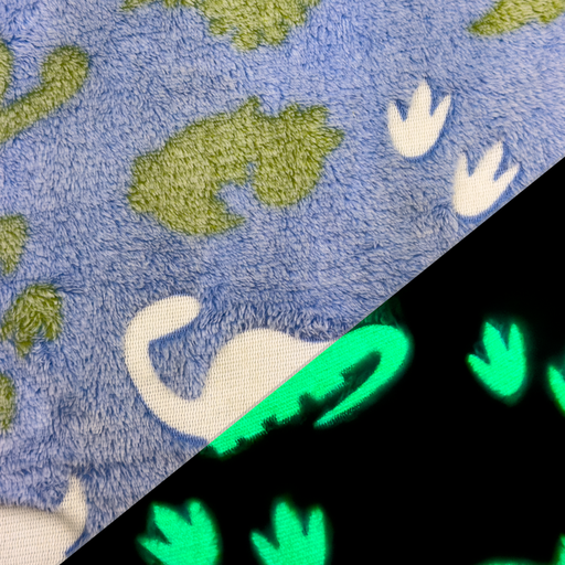 Wellness-Fleece Glow in the Dark Dinosaurier