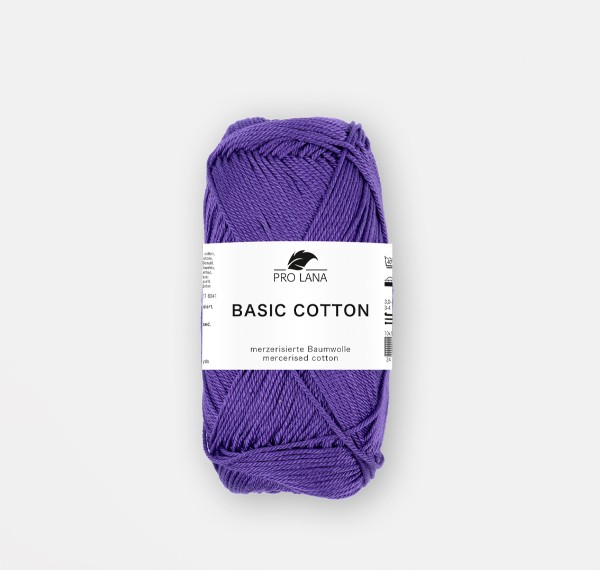 Basic Cotton Baumwoll-Häkelgarn-Lila
