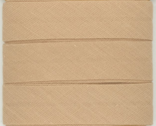 Baumwoll-Schrägband Uni Sand