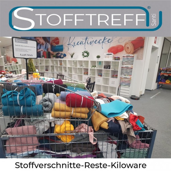 Kiloware-Stoffreste-verschiedene Stoffe & Farben