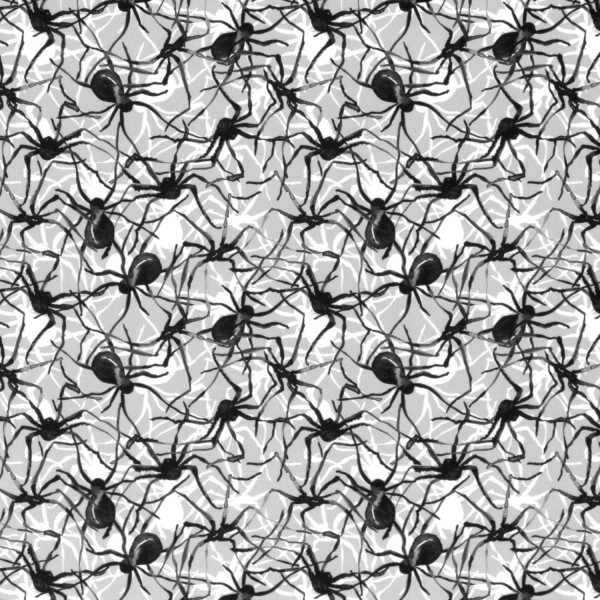 Jersey Bedruckt, Gruseliges Spinnen Muster