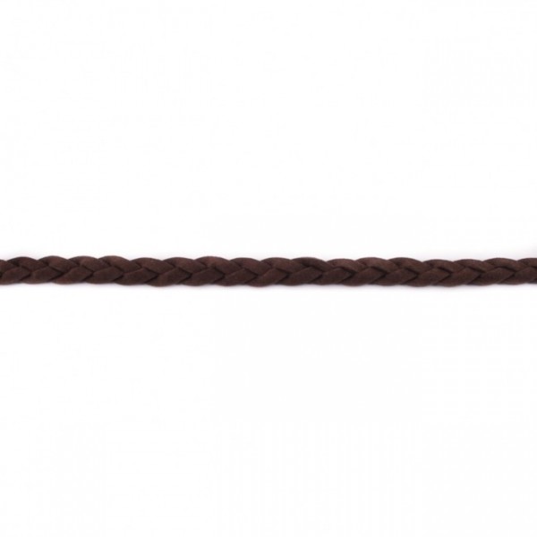 Geflochtenes Wildlederband-Choco