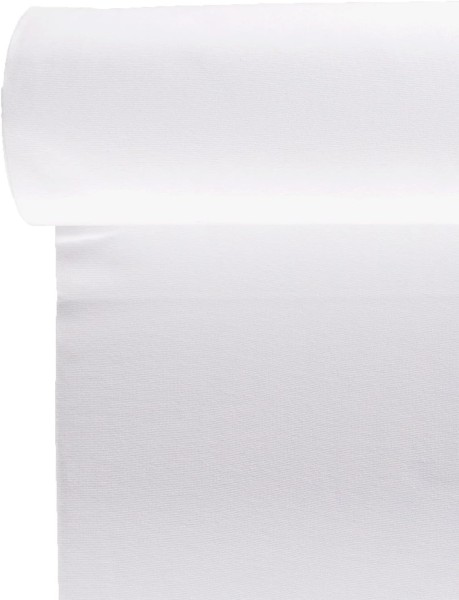 Bündchen Strickschlauch XXXL 70cm Schlauch Weiß
