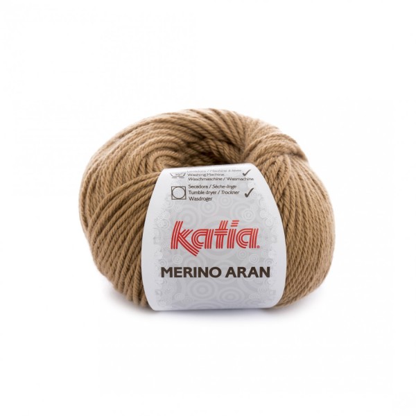 Merino-Aran-Wolle-Camel