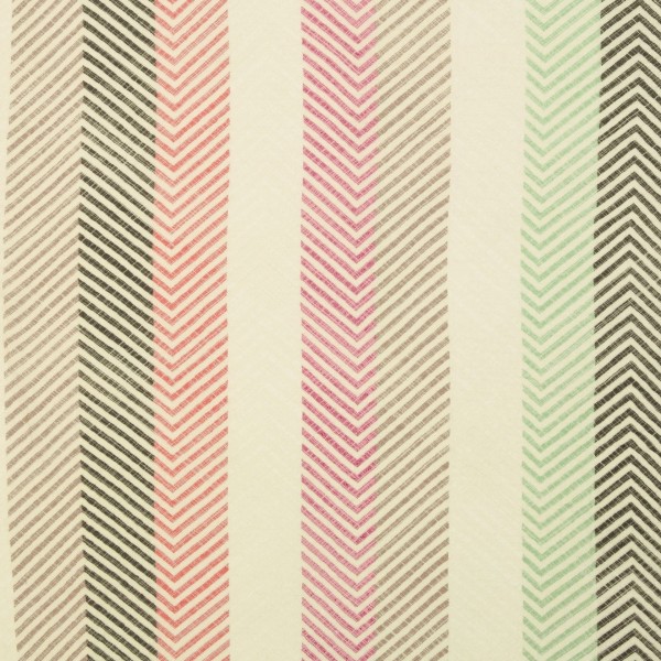 Musselin bedruckt THEA Zickzack Muster Pink/Grün/Beige von Swafing