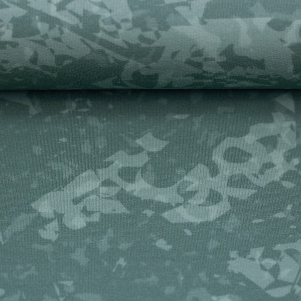 French Terry Panel Rückseite„Let’s Mooove“ Kuh – lustiges Tier Stoffpanel ca. 80 cm