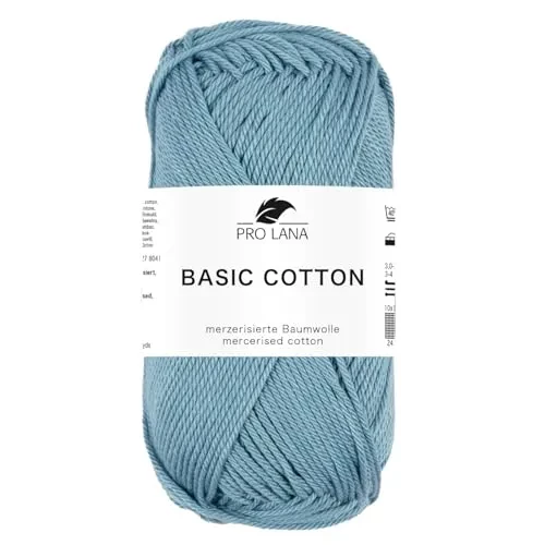 Basic Cotton Baumwoll-Häkelgarn-Kachelblau