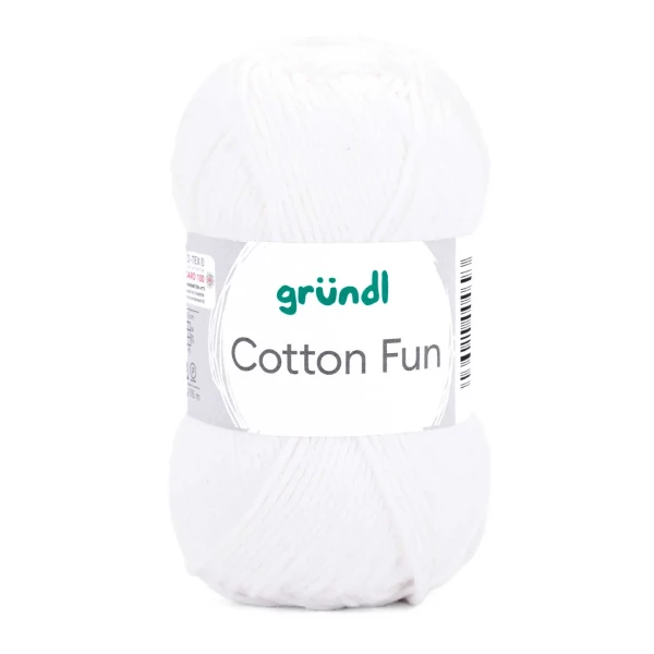 Gründl Cotton Fun 50g – 100% Baumwollgarn, 5-fach verzwirnt, weich & strapazierfähig