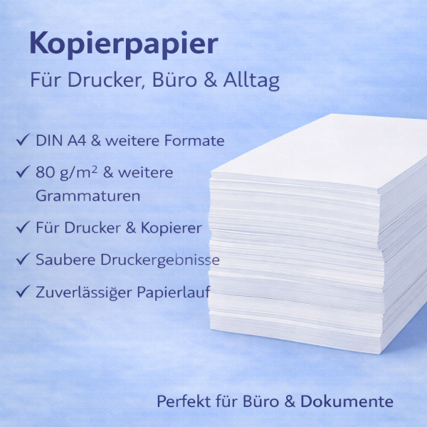 Kopierpapier-A4-80g-500 Blätter-Holzfrei
