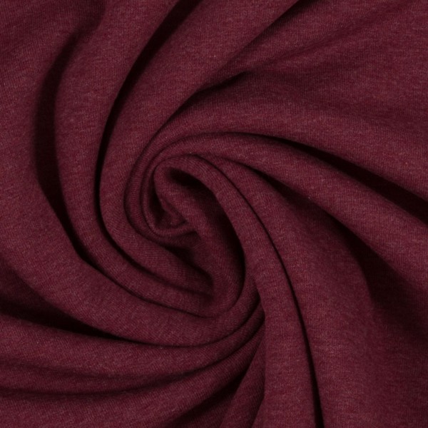 Baumwolljersey Vanessa Melange Bordeaux 1937
