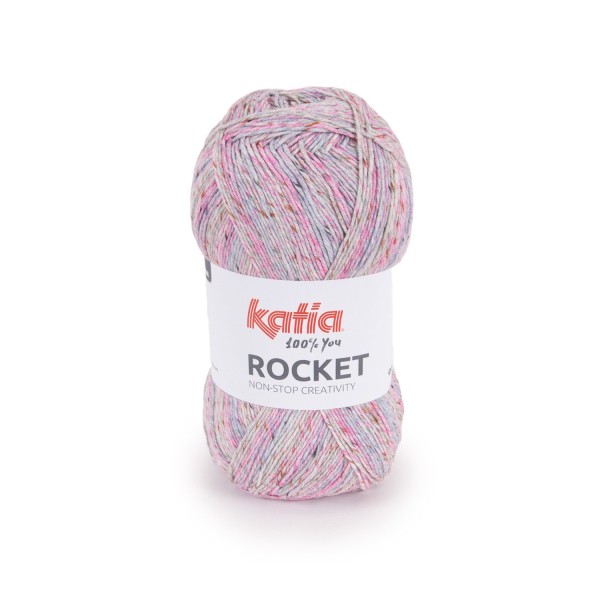 Rocket Wolle von KATIA-Rose-Grau