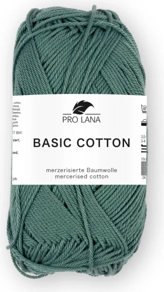 Basic Cotton Baumwoll-Häkelgarn-Hellpetrol