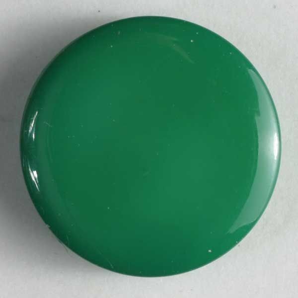 MODEKNOPF SCHLICHT, GLÄNZEND - GRÖSSE: 13MM - FARBE: GRÜN