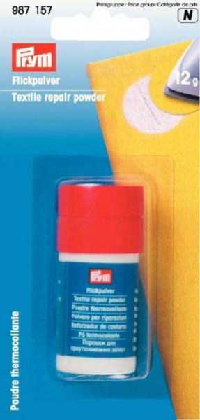 Flickpulver für Stoffe – Reparaturpulver zum Aufbügeln