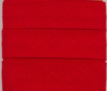 Baumwoll-Schrägband Uni Rot