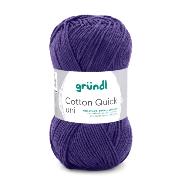 Cotton Quick Uni von gründle-Nachtblau-10 Stück