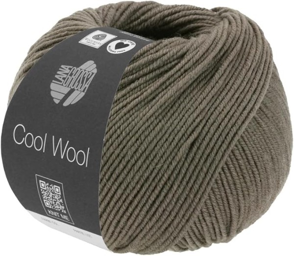 LANA GROSSA Cool Wool Dunkelbraun Meliert