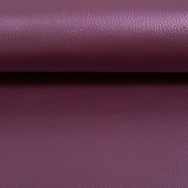 REX-Metallic Lederimitat von Swafing Beere