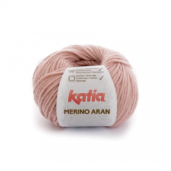 Merino-Aran-Wolle-Mittel Rose2
