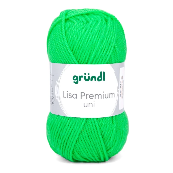 Lisa Premium Uni von gründl-Neongrün-10 Stück