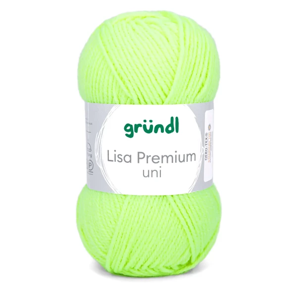 Lisa Premium Uni von gründl-Neongelb-10 Stück
