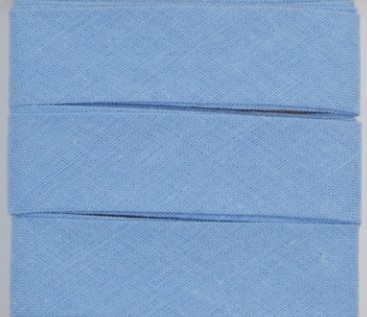 Baumwoll-Schrägband Uni Himmelblau