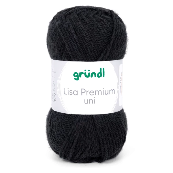 Lisa Premium Uni von gründl-Schwarz-10 Stück