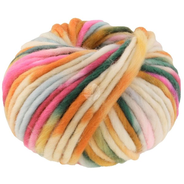 Confetti von LANA GROSSA-Rohweiß-Pfirsich-Mandarine