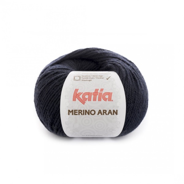 Merino-Aran-Wolle-Dunkelblau