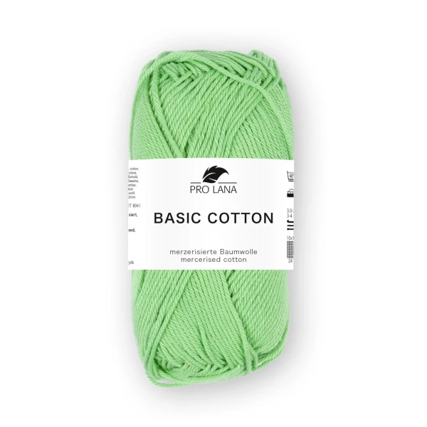 Basic Cotton Baumwoll-Häkelgarn-Maigrün