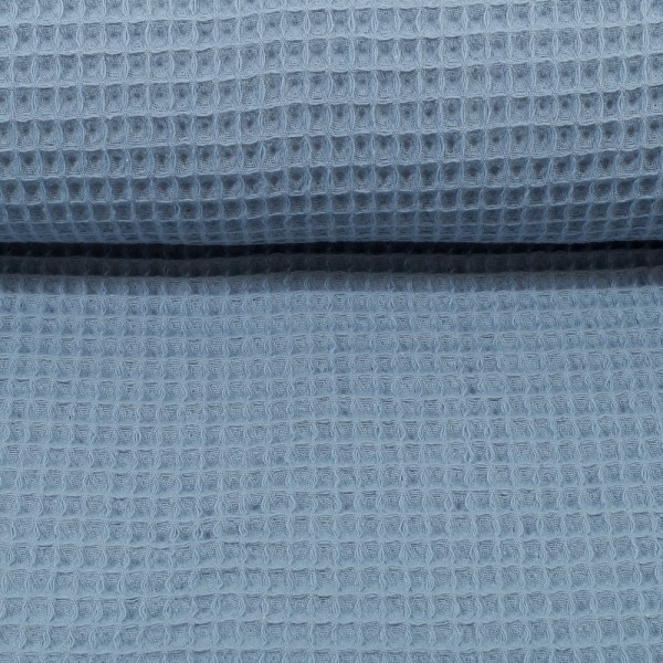 Waffelpique-Nelson-fein-Jeansblau