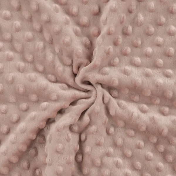 Minky Stoff-Chantal-Alt-Rosa