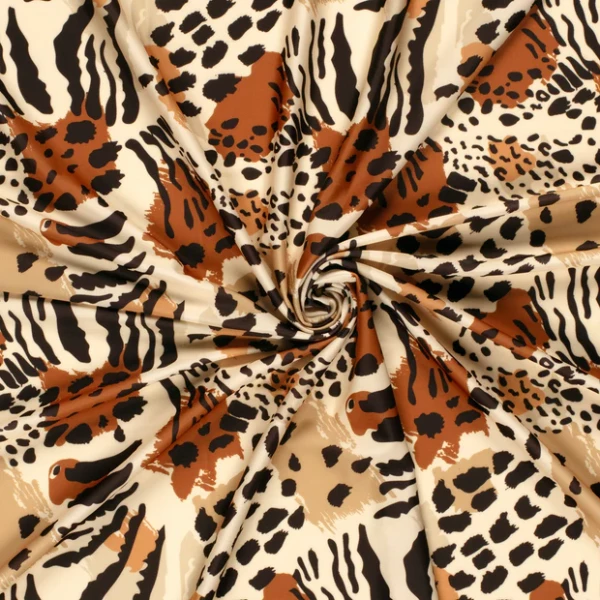 Swimwear Jersey UPF 50 Recycled Digitaldruck Tiger Ziegel