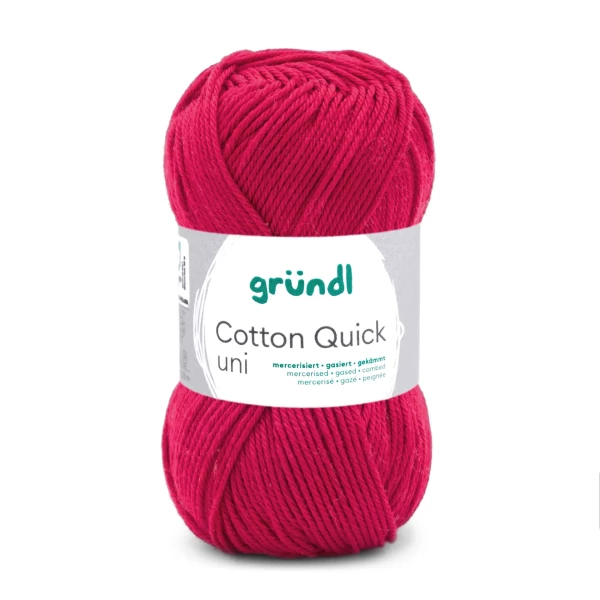 Cotton Quick Uni von gründl-Weinrot