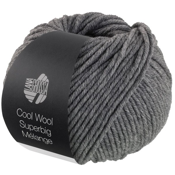 Cool Wool Superbig Melange-Mittelgrau