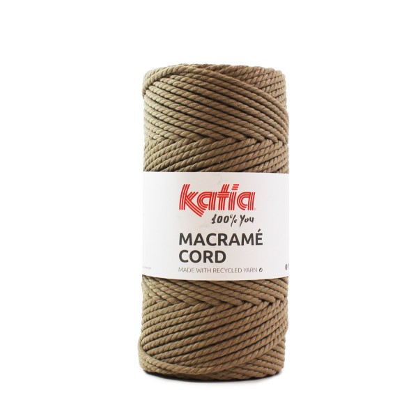 Macrame-Cord-Wolle-Mittelbeige