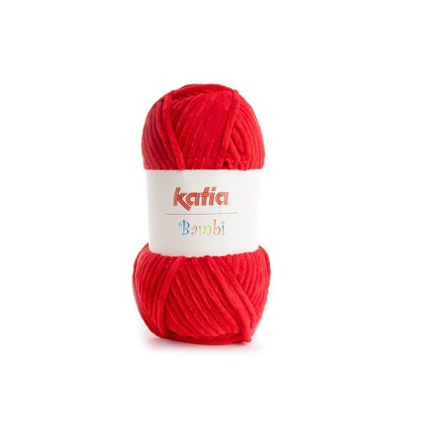 BAMBI Wolle von KATIA-Rot