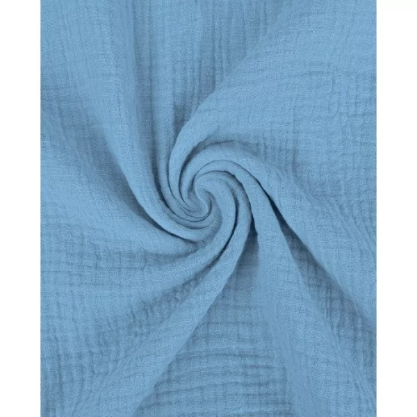 Musselin Extrabreit XXL Hellblau 401