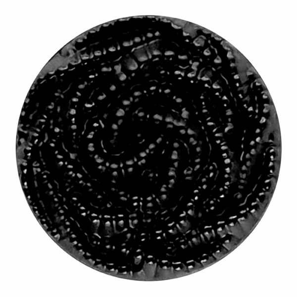 MODEKNOPF MIT PERLENMUSTER - GRÖSSE: 18MM - FARBE: SCHWARZ