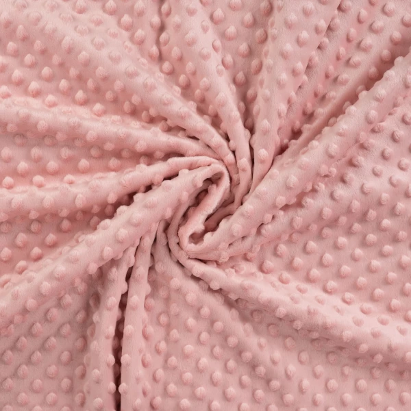 Minky Stoff-Chantal-Blass Pink