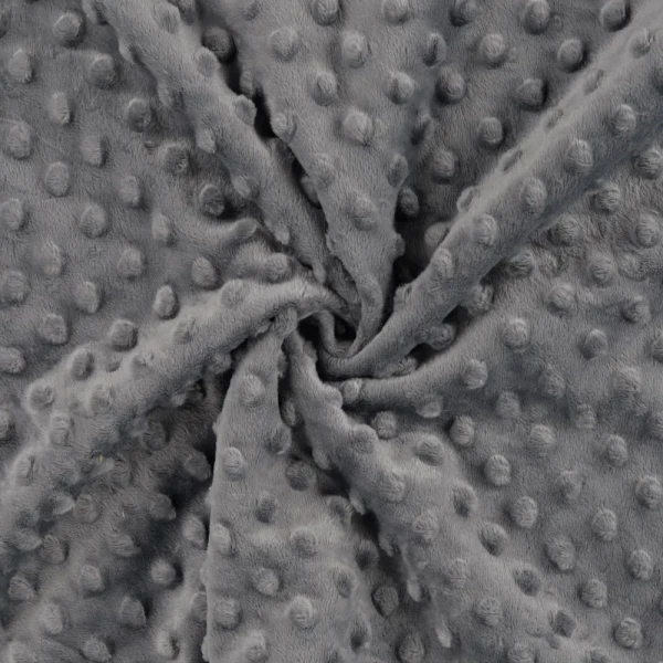 Minky Stoff-Chantal-Dark Grey