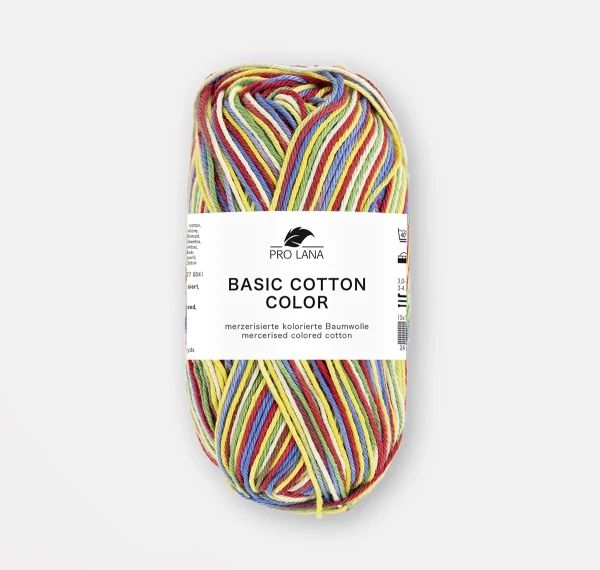 Basic Cotton Color Baumwoll-Häkelgarn-Regenbogen